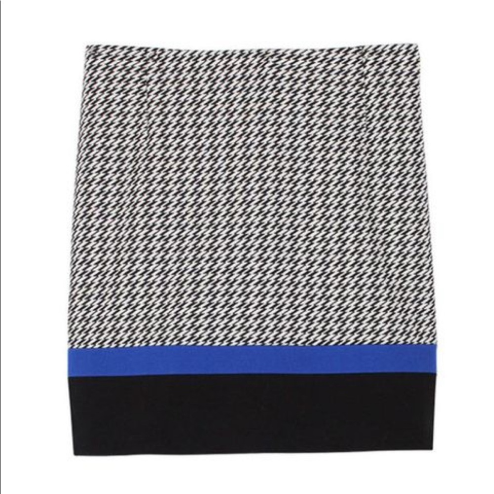NWOT Tibi Houdstooth Skirt Lined Cotton/Polyester Size 2